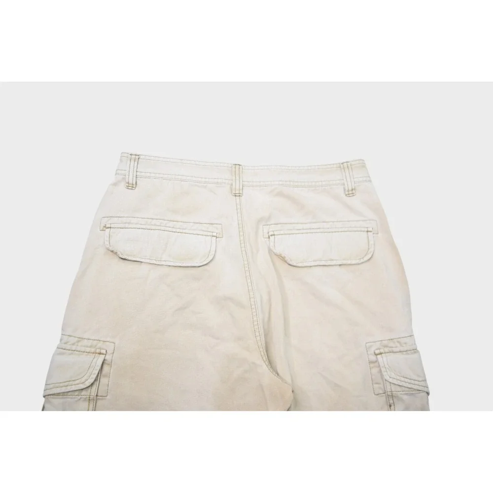 Unionbay Pants Mens 32x28 Khaki Cargo Heavyweight Cotton Faded Y2k Baggy